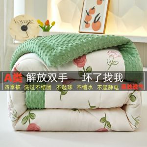 Washable Bean Bag Comforter Spring Autumn Style for Adults Large Size Durable Polyester Fiber Fill All Season Use Bedding