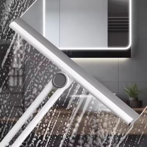 Anglebabylife Scraper Washing Wiper Shower Squeegee Glass Clean Floor Window Glass Cleaning Tool Water Wall Glass Wiper Household