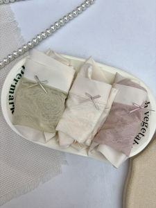 Miaolin Floral Silk Underwear 3-Pack Womens Lightweight Breathable No-Show Shorts Mid-Waist Antibacterial Summer Pants