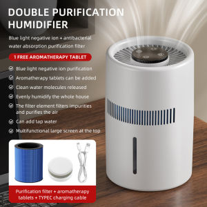 TINSOL 4L Fog-Free Humidifier HEPA Negative Ion Large-Area Odor-Removing Air Purifier Bedroom Aromatherapy Diffuser Air Purifier