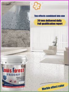 Floor Paint Stain Resistant Medium Gray Floor Coating Non-slip and Easy to Fall Artificial Money Is Expensive
