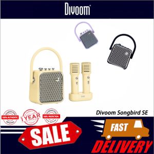 Divoom Songbird SE Home Ktv Sound Set Portable Outdoor Karaoke Bluetooth Small Speaker With Dual Wireless Microphone