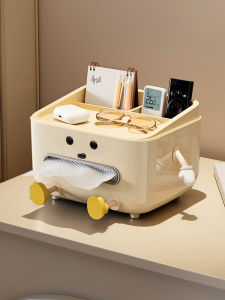 กล่องใส่กระดาษเช็ดหน้าแบบสร้างสรรค์ กล่องใส่ปากกา กล่องใส่รับรองไร้สายสำหรับห้องนั่งเล่น กล่องใส่ของใช้ในครัวเรือนสุดหรู