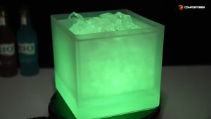 ถังน้ำแข็ง ถังน้ำแข็งไฟLED ถังน้ำแข็งพลาสติกบาร์ไนท์คลับ ถังน้ำแข็งพลาสติกเปลี่ยนสีได้
