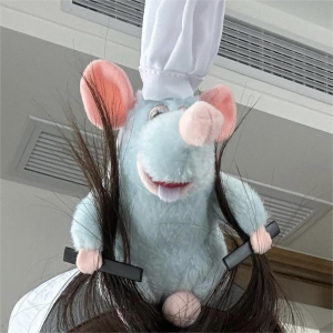 🔥Ratatouille Headband Funny Cute Style Face Wash Headband Cartoon Plush Headband LovelylifeFu👍