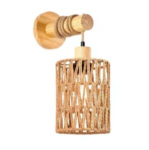 JOYINLED Decor Paper Rope E27 Weaving Lampshade Wall Lamps Handmade LED Chandeliers Wall Mounted Sconce Lighting Wall Lamp