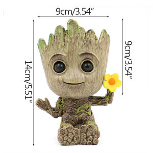 5CM/14CM Home Decoration Crafts Miniature Model Office Desktop Display Cartoon Groot Figurines Handicrafts Tree Man Ornament