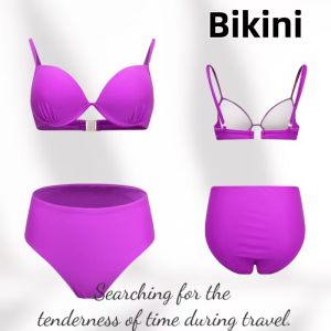 Slimming High Waist Bikini Swimsuit Padded Support
