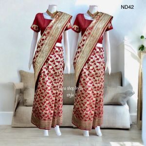 ✈️Premium Varanasi Saree 🏆งดงามเลอค่า ชุดส่าหรีพร้อมใส่เกรดพรีเมี่ยม ผ้าไหมชั้นดีจากอินเดีย อ่านรายละเอียดก่อนสั่งซื้อ สินค้าพร้อมส่ง