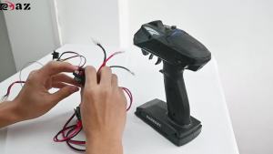 RC 550 Brushed Motor 12T-55T ESC 320A Speed Control Combination Set Climb Drift Racing Waterproof for 1/10 RC Cralwer Car/Boat