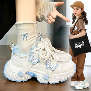 New Breathable Mesh Dad Shoes for Girls