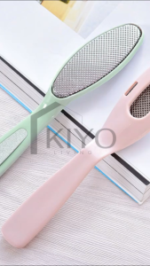 KIYO Alat Pedicure 2 Sisi Pengalus Tumit Kaki & Kikir Kuku Sikat Amplas Kaki Penghilang Kapalan Oval Foot File