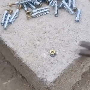 100PCS/50PCS M6/M8 Metal Expansion Screws Metal Serrated Expansion Tube Self Tapping Screw Hollow Wall Anchor with Screw