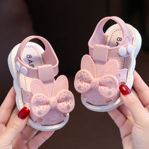 Girls Sandals Summer 0-3 Years Old Children Baby Soft Bottom Non-Slip Outer Wear Pump Infant Buckle Toddler Shoes