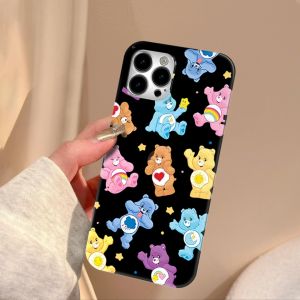 Compatible with iphone 15 Pro Max Casing 11 Happy Bear xr xs Max 7 8 Plus Gloss TPU iPhone Case 11pro 13 12 14 15Plus