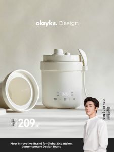 Olayks | Instant Pressure Ceramic Household Mini Slow Cooker