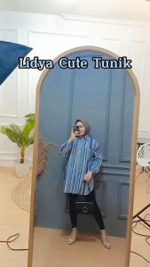 AQILA - LIDYA TUNIK / MOTIF SALUR / TUNIK KEKINIAN