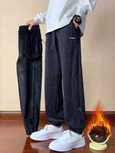 Warrior | Warm Corduroy Sweatpants Loose Fitted