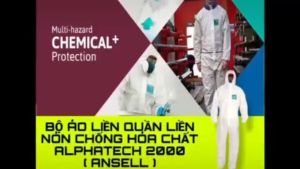 BỘ QUẦN ÁO CHỐNG HÓA CHẤT ALPHATECH 2000 CHỐNG BỤI  HÓA CHẤT  PHUN THUỐC VI KHUẨN[CHÍNH HÃNG] ( 1 BỘ )
