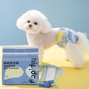 12pcs/bag pets diaper Super Absorption Physiological Pants Diapers For Dogs Pet Female Dog male dog Disposable Leakproof Nappies
