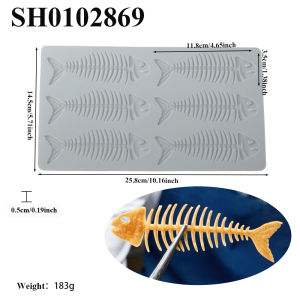 Lemon Slices or Fish Bones or Leaf Design Sugarcraft Pad Silicone Lace Mat Chocolate Chip Decoration Tools Kitchen Fondant Mold