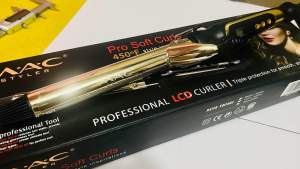 ROFESSIONAL LED  Hair CURLER Triple protection for smooth shiny curler