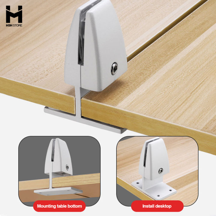 H5H Office Desk Partition Support Bracket Shelf Clip Clamp Holder Divider Lazada PH