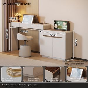 YANGYING | Real Wood Drawer Dressing Table Corner Storage