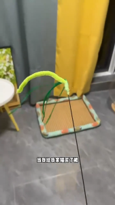 SKISOPGO Cat Interactive Toy Dog Tail Grass Cat Teasing Stick Long Pole Bite Resistant Cat Self-healing Toy