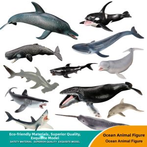 Realistic Ocean Animal Set Childrens Toy Solid Plastic