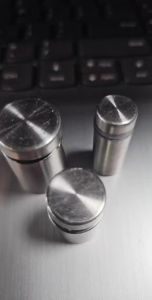 ADS Advertising Bolts l Silver & Black l Acrylic Bolts Stand off mount screw Acrylic Board l Acrylic for Calendar etc. l per piece
