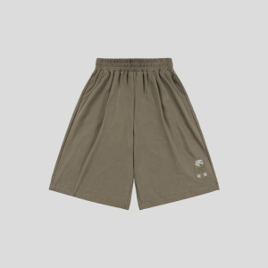 GOOD BAI | Logo Patterned Waist-tied Pocket Straight Short Pants
