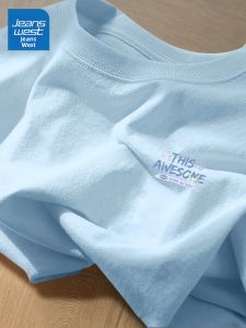 Jeanswest | Áo Thun Cotton Tay Ngắn Dáng Rộng Thoáng Khí
