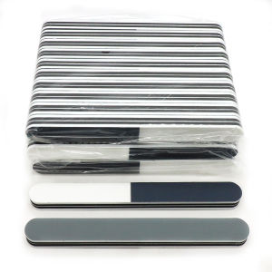 10/20/50pcs Sponge Nail Art Buffer File Block 3 Sides Sanding Buffering Strip Manicure Tool Black White Gray Thickening Files