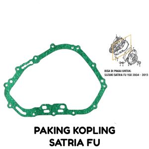 Paking Kopling Satria Fu 150 - Packing Gasket Block Blok Bak Samping Kopleng Kupling Crankcase Rengkes Kanan Suzuki Satria FU 150 Karbu Lama New