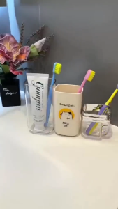 3 in 1 Travel Mouthwash Cup Portable Toothbrush Holder Multifunctional Creative Wash Cup Set