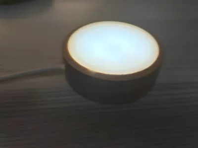 LED Night Light 10cm Round Wooden Base Desktop Decorative Wooden Holder Display Stand Lamp For Crystals Ball Acrylic Decoration