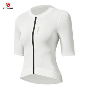 x-tiger | X-TIGER Women Cycling Jersey Breathable MTB Road Bike Short Sleeve Summer UPF50+ UV Protection Black White Bicycle Clothing
