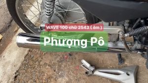 ⚡️FREESHIP⚡️ Pô WAVE 100 chữ 2543 VN tiếng ÊM dzin cho WAVE NHỎ-DREAM-CUP