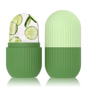 Reusable Ice Cube Face Roller Eyes and Neck Brighten Skin Enhance Your Natural Glow Facial Treatment Ice Cube Roller