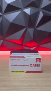 ĐẦU BẤM MẠNG RJ45 GOLDEN LINK CAT6 UTP MADE IN TAIWAN - P8001TW/ Golden Link RJ45 UTP Cat5e GL-2017015E _ Hàng Chính Hãng