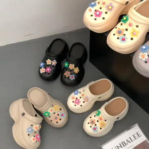 SUNG96 รองเท้าหัวโตผู้หญิง รองเท้าสริมส้นสูงแฟชั่น แถมตัวติด เบาพื้นนิ่ม ใส่สบาย จากไทย