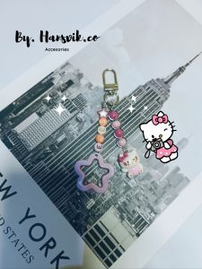 KEYCHAIN CUSTOM NAMA / GANTUNGAN KUNCI TAS KARAKTER SANRIO / BAGCHARM