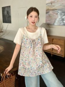 Slimming Floral Summer Set For Curvy Women