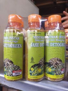Minuman detoks - jahe detogreen - minuman pembersih lambung - pembersih pencernaan - herbal tradisional - oleh-oleh Jogja