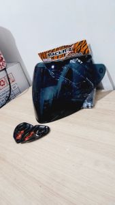 Kaca Visor Helm NJS Kairoz Kairos Iridium Drak Smoke Original Norisk Free Ratchet PNP