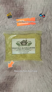 Organic Lime Powder | Citrus Peel | No Additives | Seasoning/Marinades/Baking | 30g/50g/100g | Haven & Hearth Creations