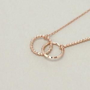 Chow Sang Sang 周生生 Minty Collection 18K Rose Gold Necklace 47cm 92684N FLASH SALE