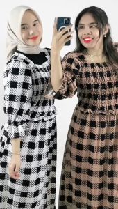 GAMIS KOTAK MAXI NIRMALA AYANA KARET KERUT WANITA SYARI GL FASHION