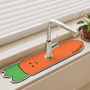 Tấm Lót Chậu Rửa Chén Bằng Đất Tảo Diatom VIKAMA Chống Trơn Trượt Dùng Được Cho Bàn Nhà Tắm Thân Thiện Với Môi Trường Thấm Hút Bảo Vệ Mặt Bàn Hình Chữ Nhật